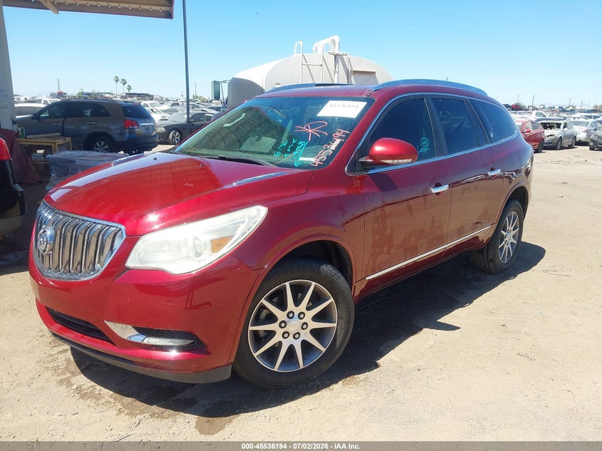 Vin: 5gakrbkd7fj114768, lot: 46034463, buick enclave leather 20152