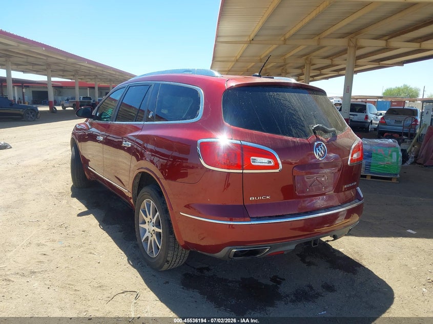 Vin: 5gakrbkd7fj114768, lot: 46034463, buick enclave leather 20153