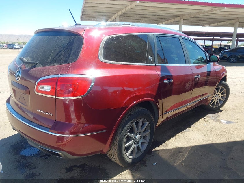 Vin: 5gakrbkd7fj114768, lot: 46034463, buick enclave leather 20154