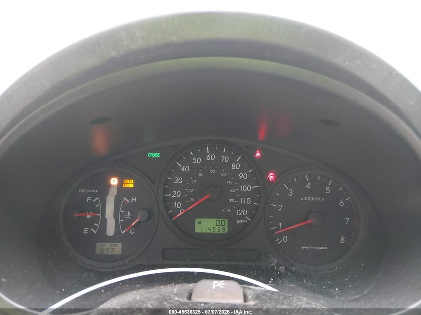 2007 SUBARU IMPREZA OUTBACK SPORT auction photo 7