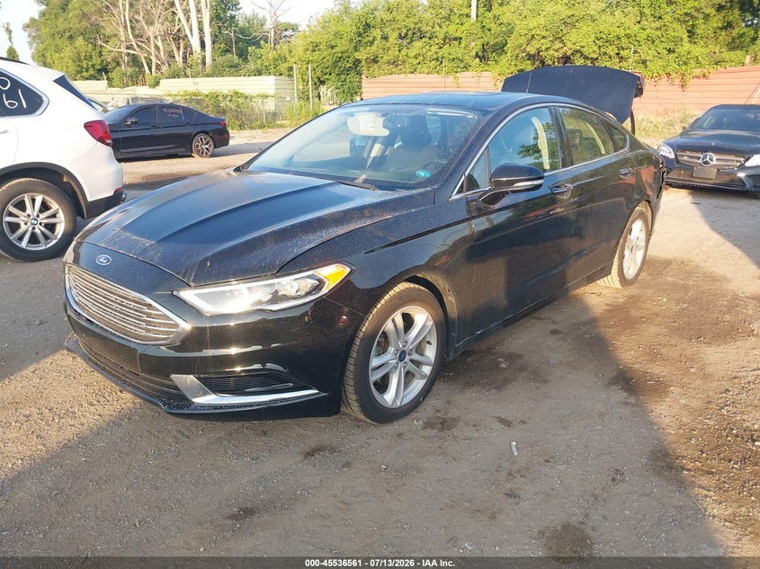 2018 Ford Fusion, Удар ззаду, IAAI, VIN 3FA6P0HD2JR245497 — фото 2