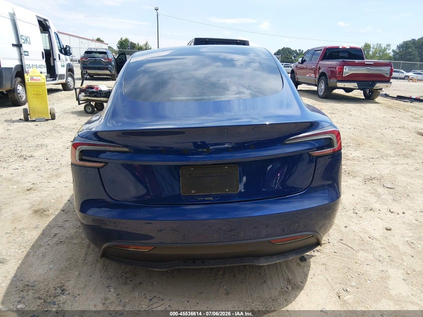 2025 TESLA MODEL 3 SEDAN ELECTRIC