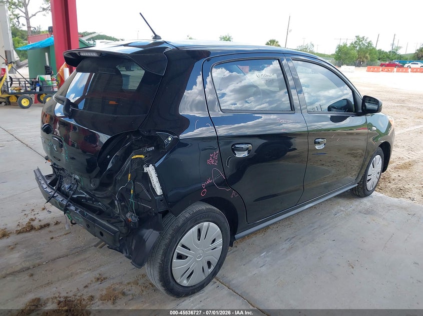 Vin: ml32auhj8mh011087, lot: 46034996, mitsubishi mirage carbonite edition/es/le 20214