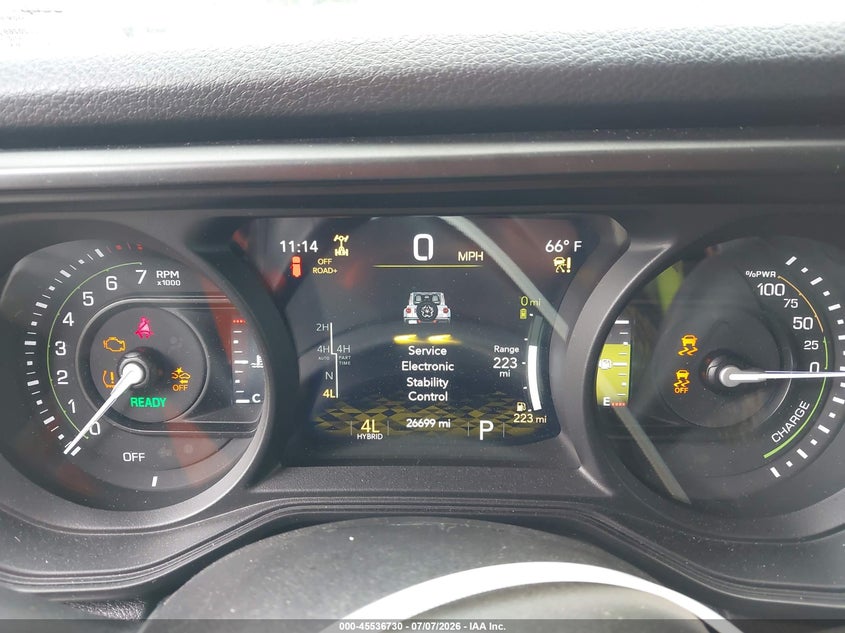 2024 JEEP WRANGLER 4XE auction photo 7