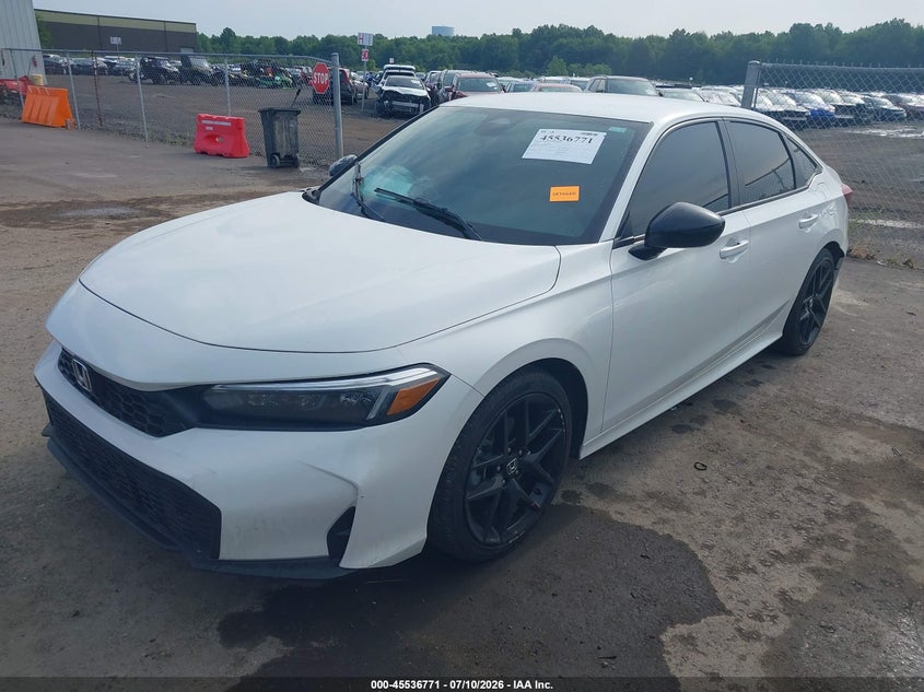 2025 Honda Civic, Right Side, IAAI, VIN 2HGFE2F52SH504463 — photo 2