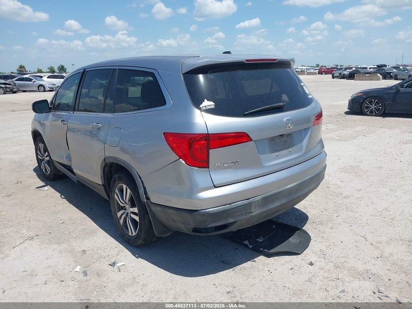Vin: 5fnyf5h63gb042830, lot: 46035382, honda pilot ex-l 20163