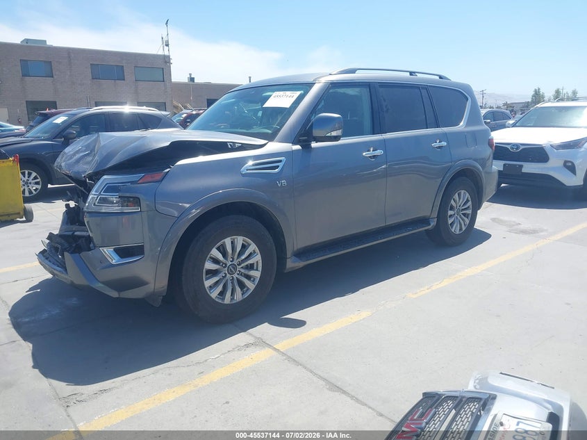 Vin: jn8ay2ac1n9163068, lot: 46035413, nissan armada sv 2wd 20222