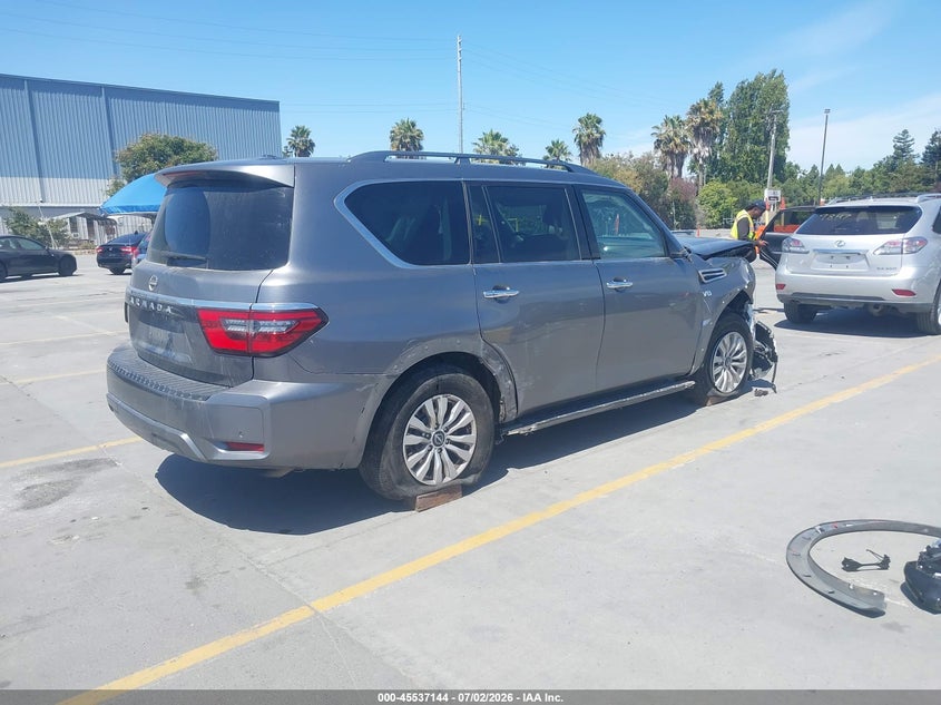 Vin: jn8ay2ac1n9163068, lot: 46035413, nissan armada sv 2wd 20224