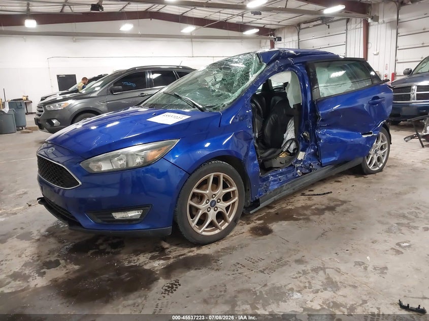 Vin: 1fadp3f23fl361193, lot: 46035493, ford focus se 20152