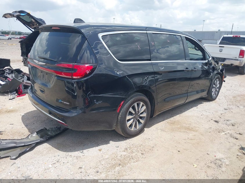 Vin: 2c4rc1s74sr573636, lot: 46035523, chrysler pacifica hybrid select 20254