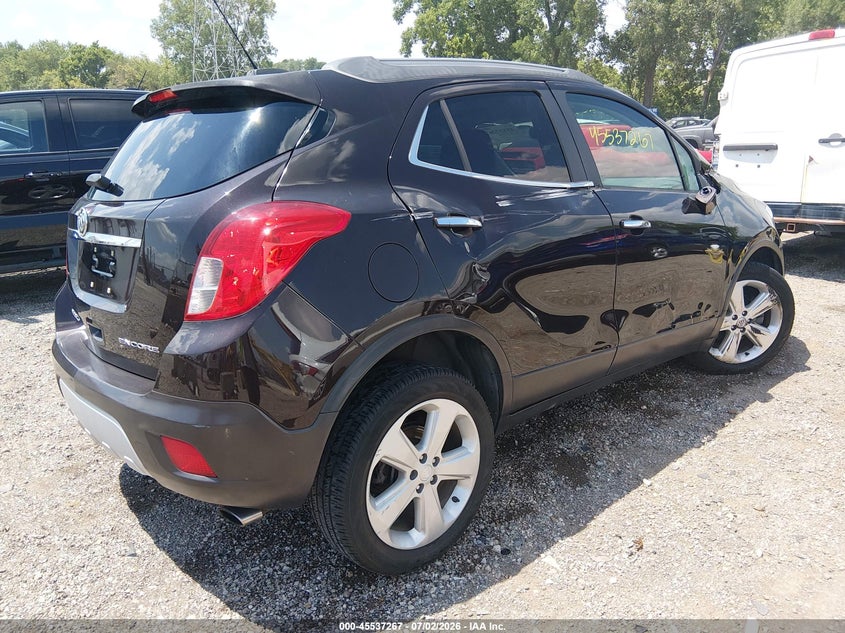 Vin: kl4cjasb0fb267578, lot: 46035536, buick encore 20154