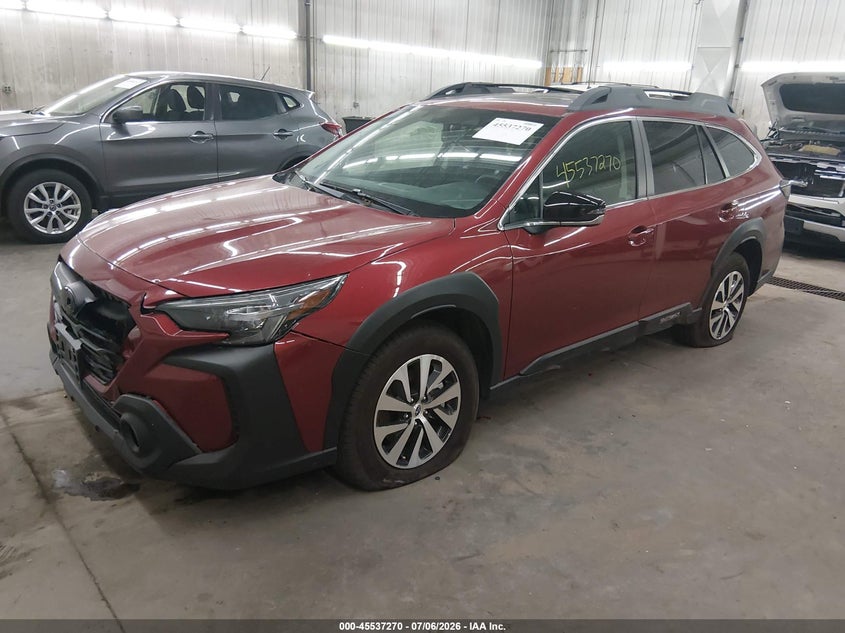Vin: 4s4btafc8s3327217, lot: 46035539, subaru outback premium 20252