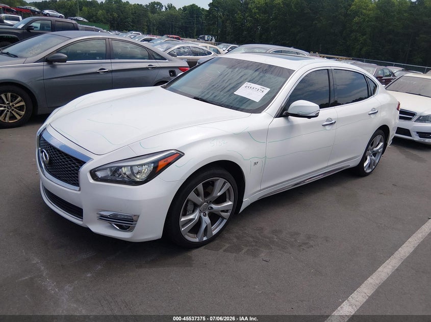 Vin: jn1by1pr7km725203, lot: 46035644, infiniti q70l 3.7x luxe 20192