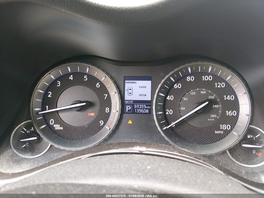 2019 Infiniti Q70L 3.7X Luxe VIN: JN1BY1PR7KM725203 Lot: 45537375