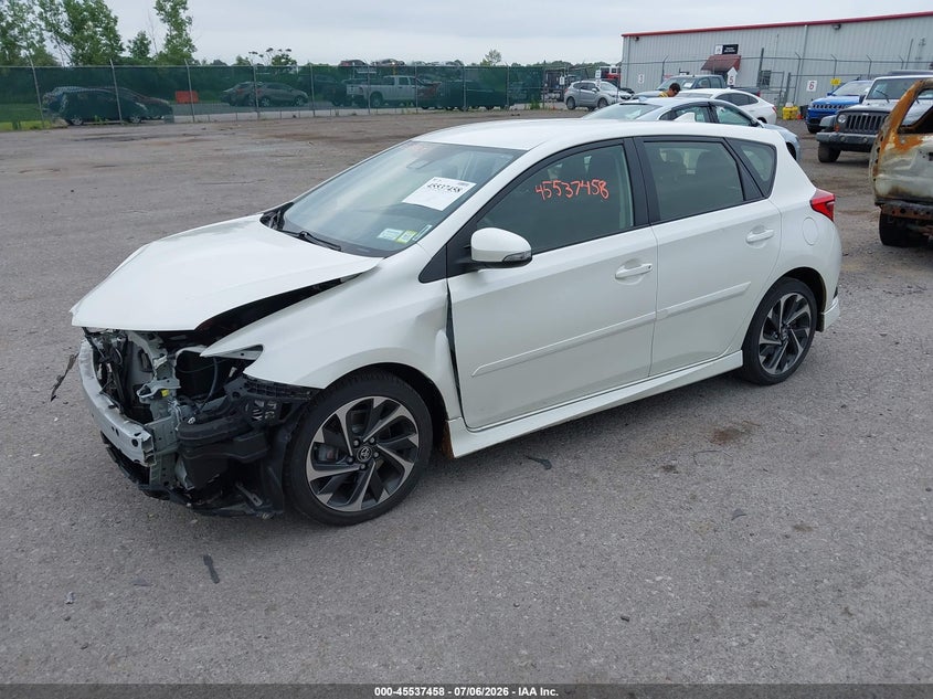 Vin: jtnkarje8hj543165, lot: 46035727, toyota corolla im 20172