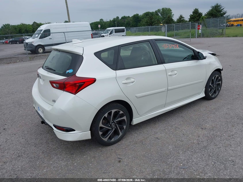 Vin: jtnkarje8hj543165, lot: 46035727, toyota corolla im 20174