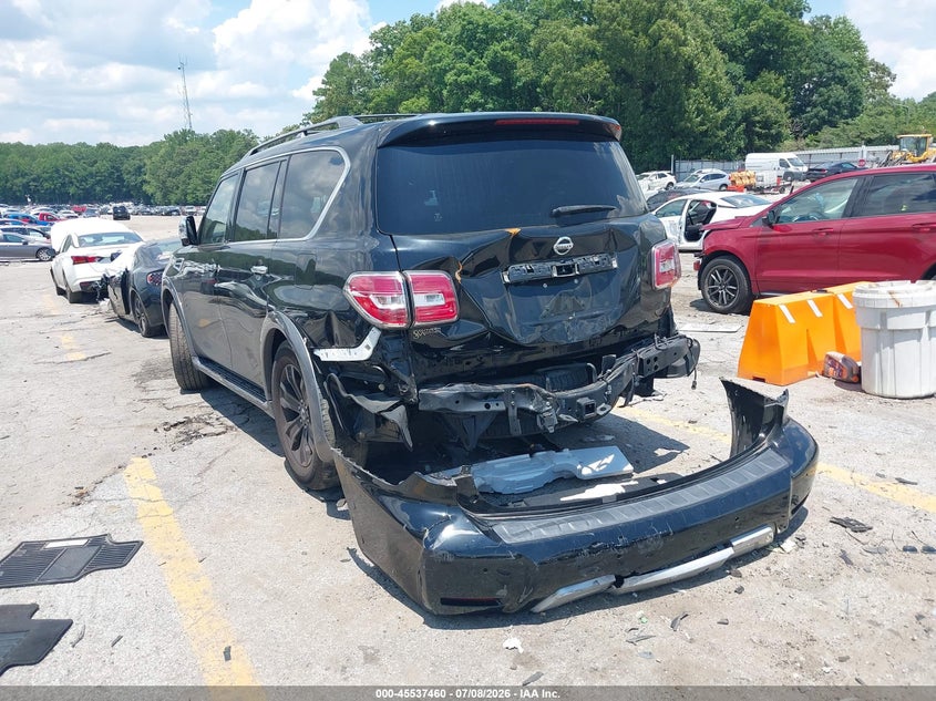 2017 Nissan Armada Platinum VIN: JN8AY2NF3H9304358 Lot: 45537460