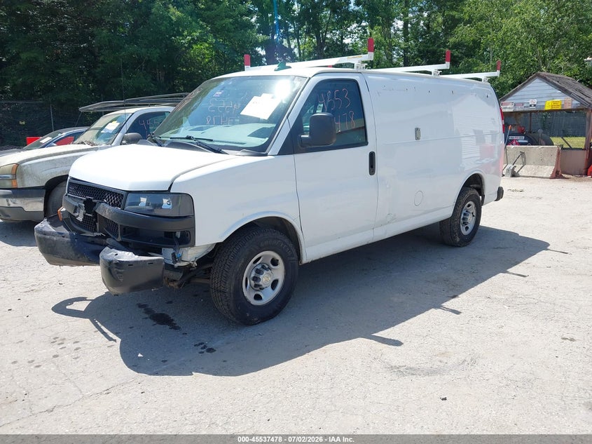 Vin: 1gczggfp7p1108930, lot: 46035747, chevrolet express cargo rwd 3500 regular wheelbase wt 20232