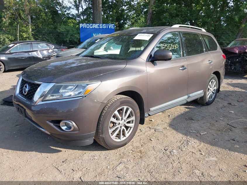 2015 Nissan Pathfinder, Удар сзади, IAAI, VIN 5N1AR2MM5FC611499 — фото 2