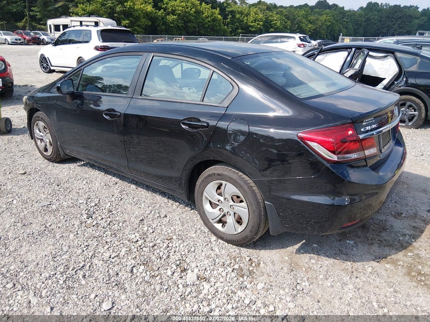 Vin: 19xfb2e57ee026565, lot: 46035849, honda civic lx 20143