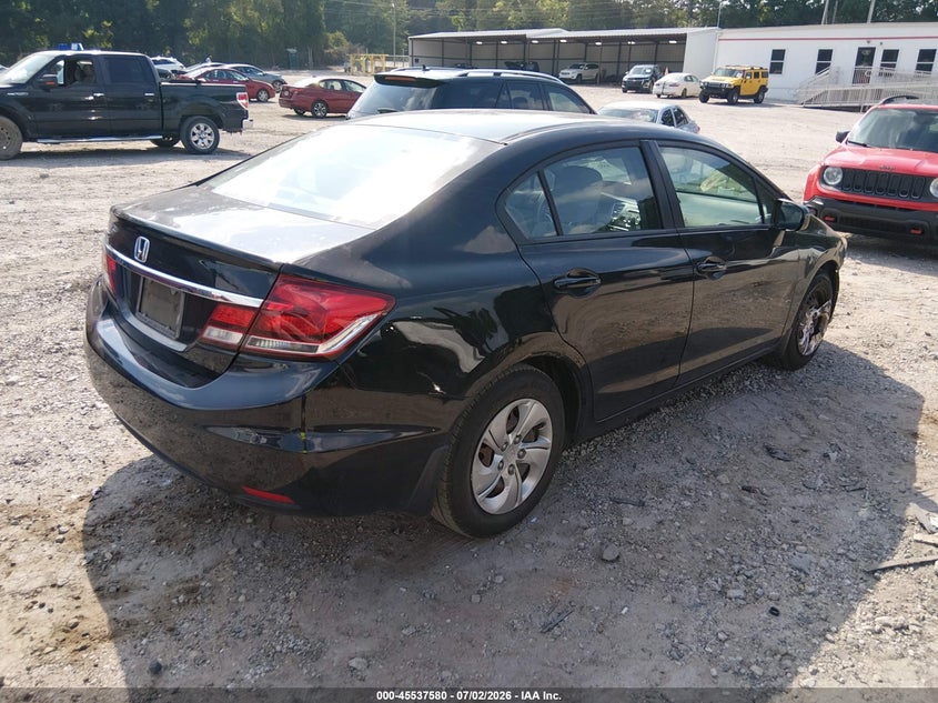 Vin: 19xfb2e57ee026565, lot: 46035849, honda civic lx 20144