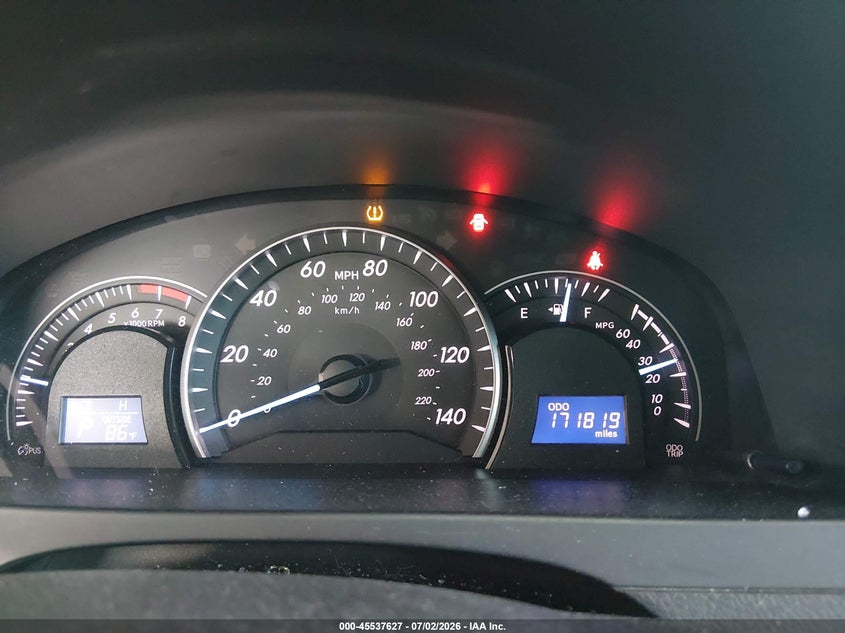 2012 TOYOTA CAMRY SEDAN 2.5L I-4 DOHC, VVT, 178HP