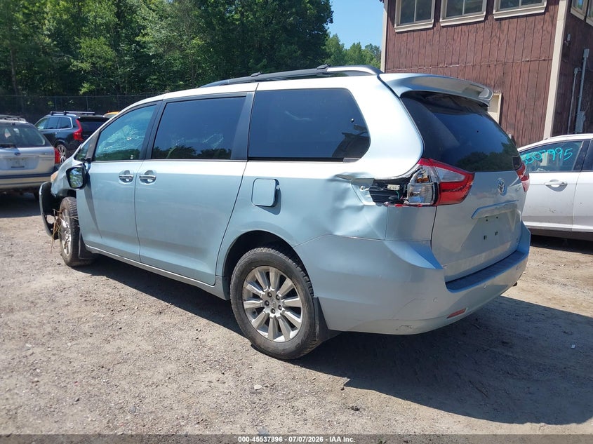 2015 TOYOTA SIENNA VAN 3.5L V-6 DOHC, VVT, 266HP