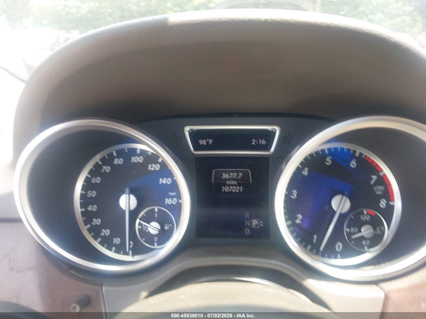 2015 Mercedes-Benz Ml 350 VIN: 4JGDA5JB4FA535455 Lot: 45538010