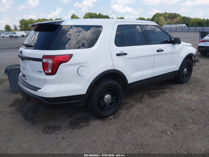 Vin: 1fm5k8ar4jga15925, lot: 46036310, ford police interceptor utility 20184