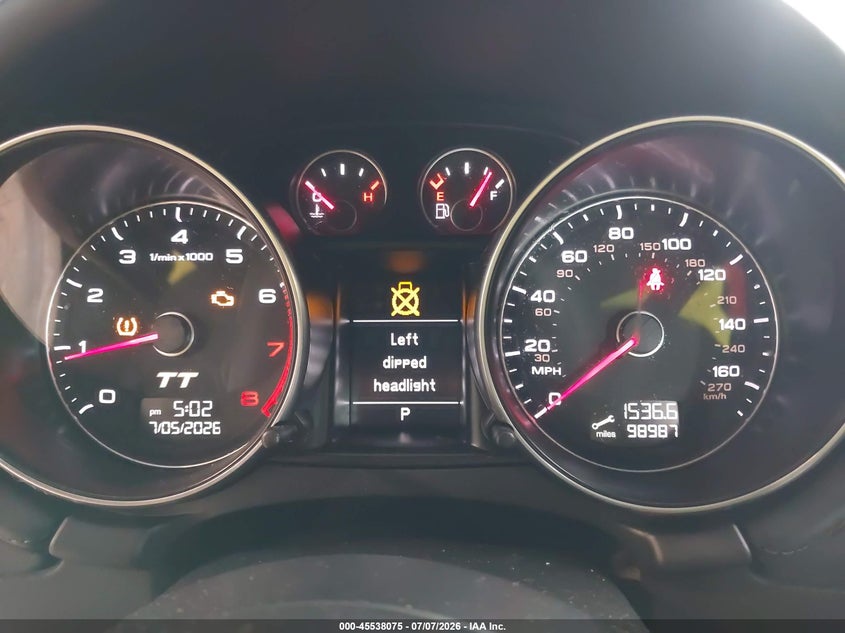 2014 Audi Tt 2.0T VIN: TRUBFAFK1E1004748 Lot: 45538075