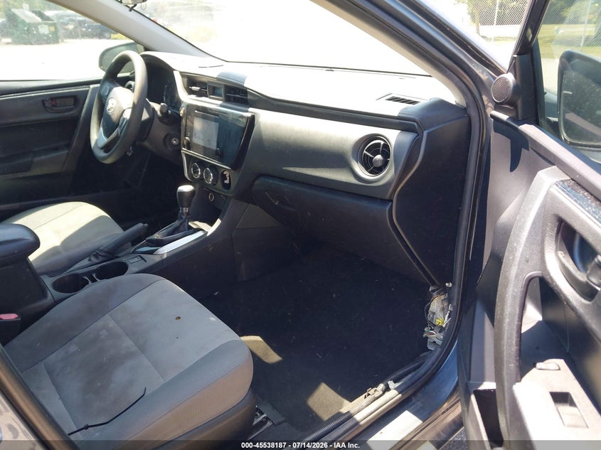 TOYOTA COROLLA 2019 VIN 2T1BURHE1KC134431