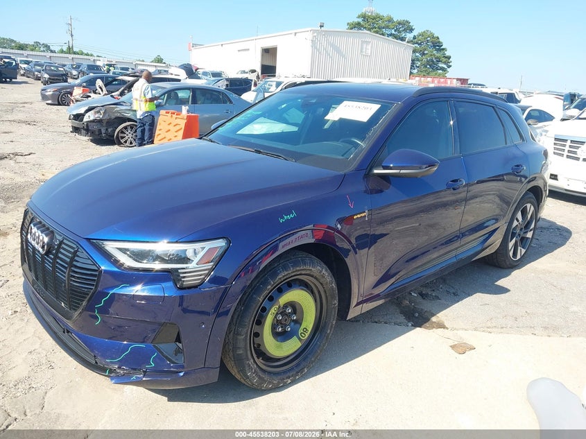 Vin: wa1aaage4nb012120, lot: 46036471, audi e-tron premium quattro 20222