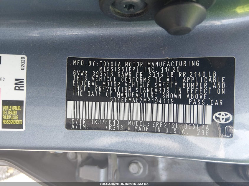 TOYOTA COROLLA - zdjęcie 9