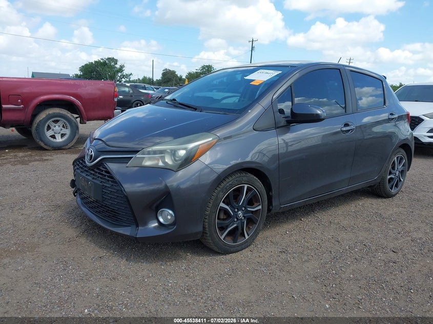 Vin: vnkktud32ga060949, lot: 46036680, toyota yaris se 20162