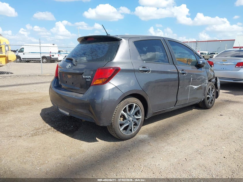 Vin: vnkktud32ga060949, lot: 46036680, toyota yaris se 20164