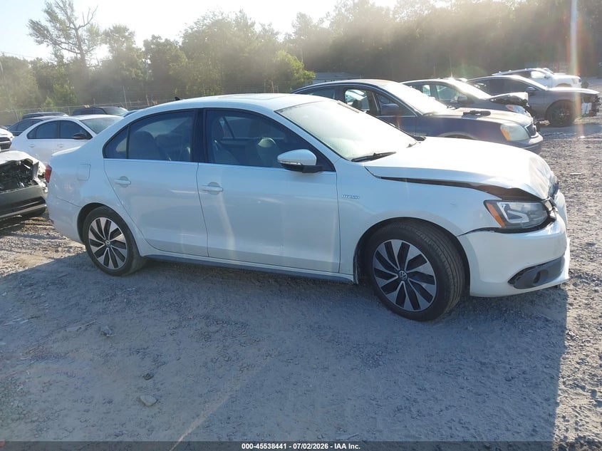 2013 Volkswagen Jetta Hybrid Sel Premium VIN: 3VW637AJ2DM284510 Lot: 45538441