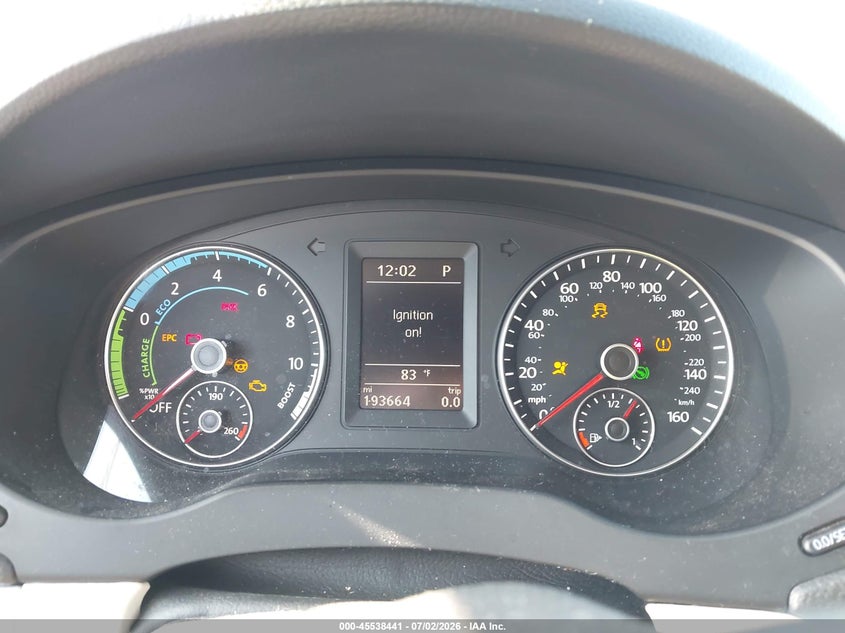 2013 VOLKSWAGEN JETTA HYBRID auction photo 7