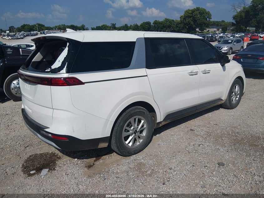 Vin: kndnb4h3xp6214362, lot: 46036735, kia carnival mpv lx seat package 20234