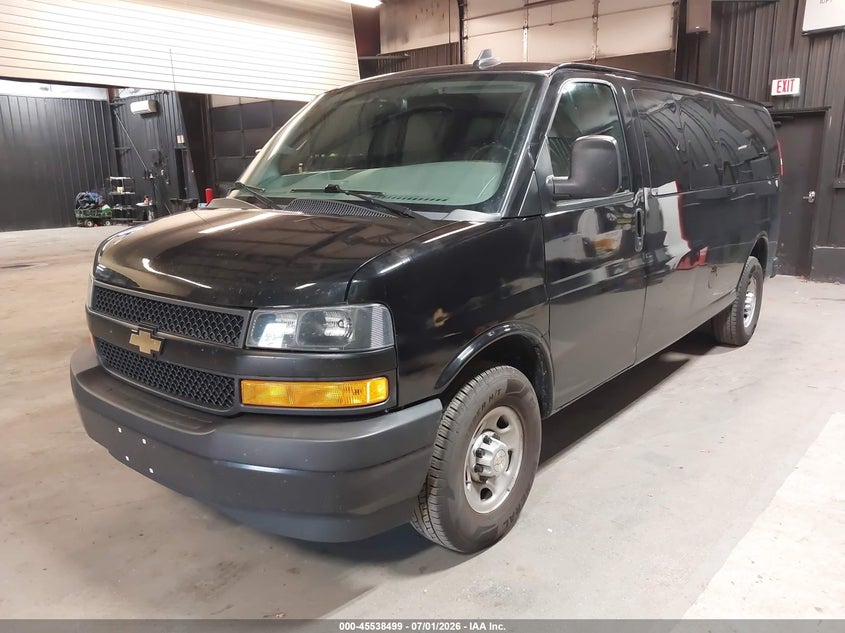 Vin: 1gazgnfp4l1272417, lot: 46036768, chevrolet express passenger rwd 3500 extended wheelbase ls 20202