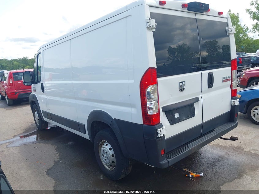 Vin: 3c6trvag2ke517717, lot: 46036835, ram promaster 1500 low roof 136 wb 20193