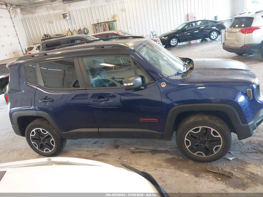 2017 Jeep Renegade Trailhawk VIN: ZACCJBCB8HPG44760 Lot: 45538590