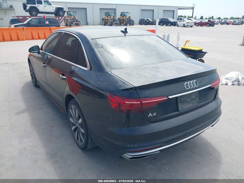Vin: waugmaf48ln008595, lot: 46036871, audi a4 premium 40 tfsi front-wheel drive s tronic 20203