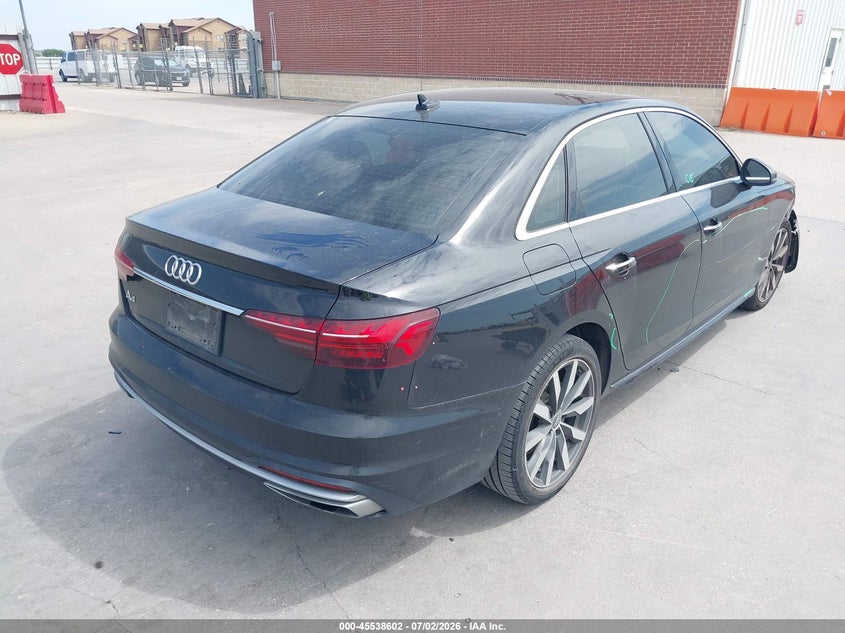 Vin: waugmaf48ln008595, lot: 46036871, audi a4 premium 40 tfsi front-wheel drive s tronic 20204