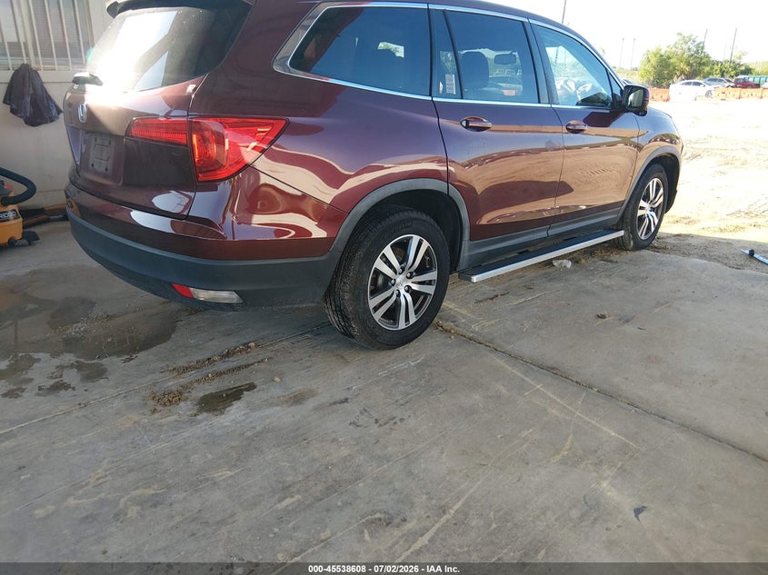Vin: 5fnyf5h82jb012226, lot: 46036877, honda pilot ex-l 20184