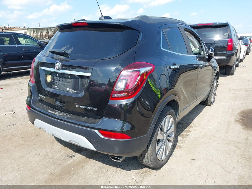 Vin: kl4cjasb4jb553670, lot: 46036934, buick encore preferred 20184