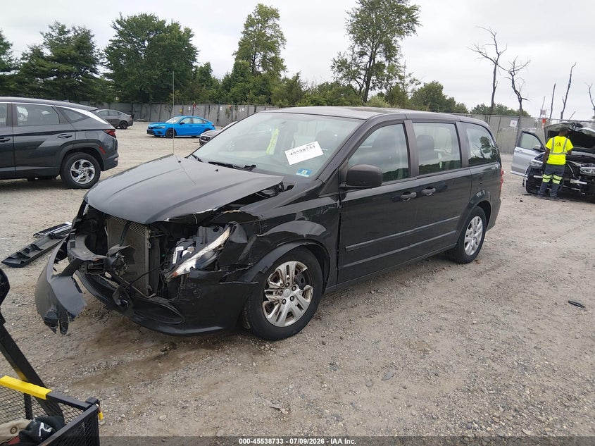 Vin: 2c4rdgbg2gr203437, lot: 46037002, dodge grand caravan american value pkg 20162