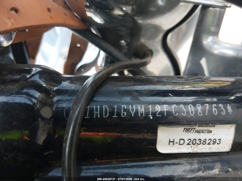 2015 Harley-Davidson Fxdf Dyna Fat Bob VIN: 1HD1GYM12FC308763 Lot: 45538737