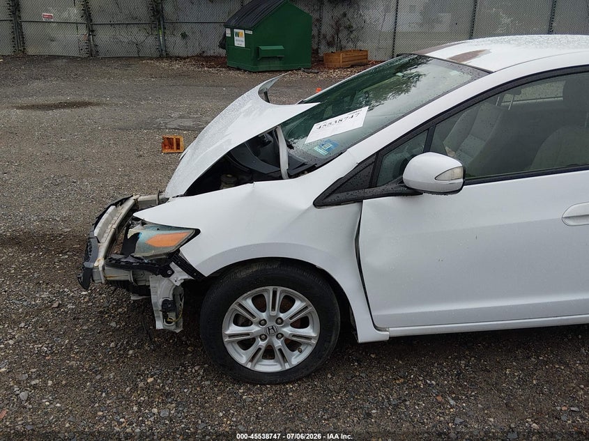 2010 Honda Insight Ex VIN: JHMZE2H70AS012949 Lot: 45538747