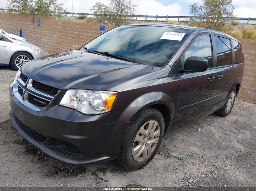 Vin: 2c4rdgbg6hr789576, lot: 46037209, dodge grand caravan se 20172
