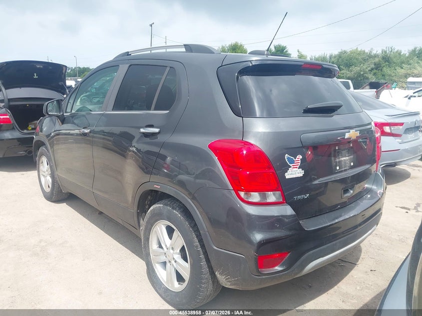 Vin: kl7cjlsb4hb196659, lot: 46037227, chevrolet trax lt 20173